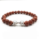 Natural Stones Live Lift Dumbbell Bracelet 