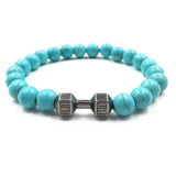 Natural Stones Live Lift Dumbbell Bracelet 