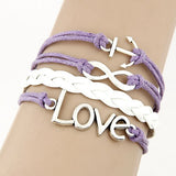 Vintage Multilayer Charm Leather Bracelet 