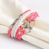 Vintage Multilayer Charm Leather Bracelet 