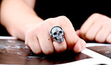 Cool Tattoo Music Skull Ring For Man 