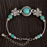 New Tibetan Silver Color Turquoise Bracelets 