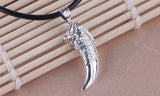  Vintage Wolf Fang Silver Nacklace