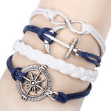 Vintage Multilayer Charm Leather Bracelet 