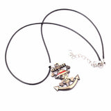  One Piece Skull Anchor Rope Chain Necklace