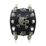 Unique Rock Spikes Skull Bracelet