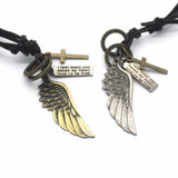 New 2017 Fashion Feather Leather Men's Necklace