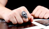 Cool Tattoo Music Skull Ring For Man 