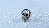 Cool Tattoo Music Skull Ring For Man 