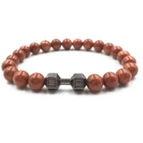 Natural Stones Live Lift Dumbbell Bracelet 