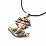  One Piece Skull Anchor Rope Chain Necklace