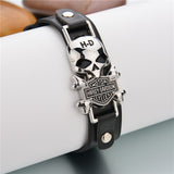 New Design Hip Pop style Zinc Alloy Leather Bracelet 