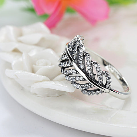 Light As A Feather Clear Zircon Rings