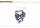 Fashion Jewelry Gun Plated Geometric Finger Rings