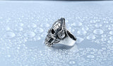 Cool Tattoo Music Skull Ring For Man 