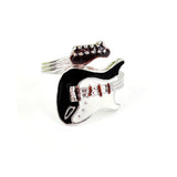 Punk Style Bright Colorful Glazed Guitar Ring 