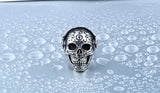 Cool Tattoo Music Skull Ring For Man 