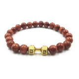 Natural Stones Live Lift Dumbbell Bracelet 