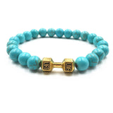 Natural Stones Live Lift Dumbbell Bracelet 